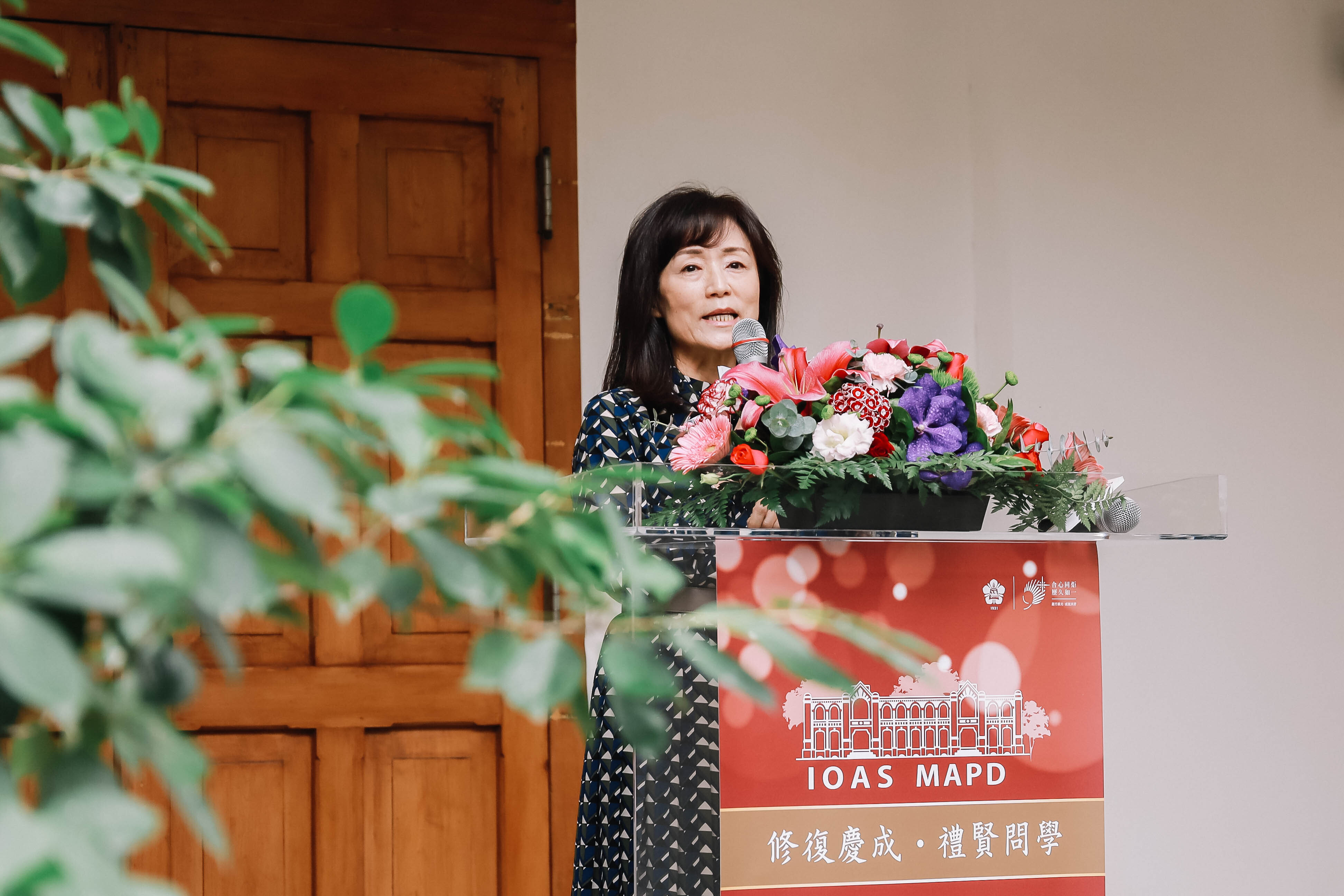 成大校長蘇慧貞感謝各界協助與貢獻,也榮幸任內參與校內國定古蹟群的修復與整頓