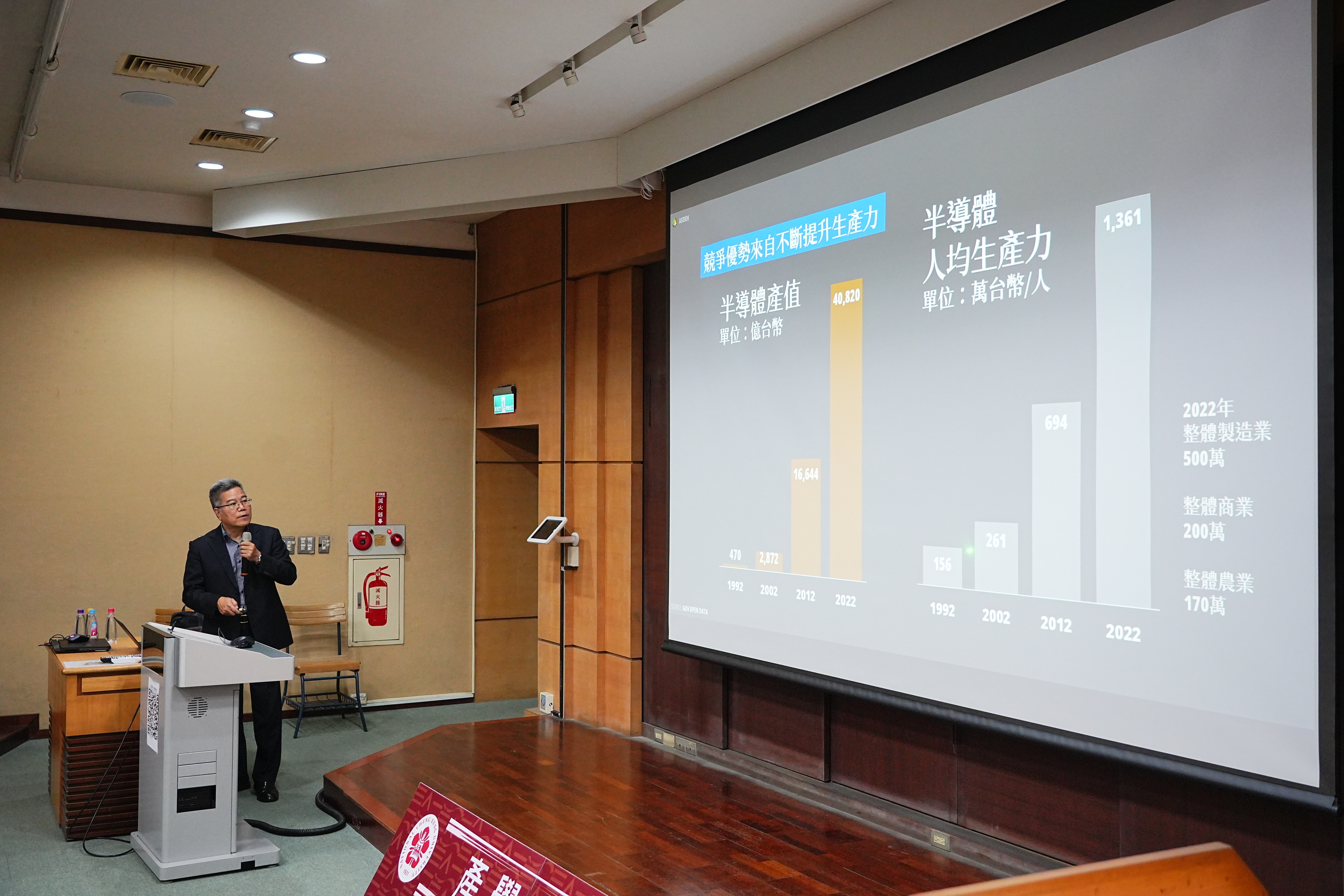 周光春資深副總介紹台灣半導體產業產值分析