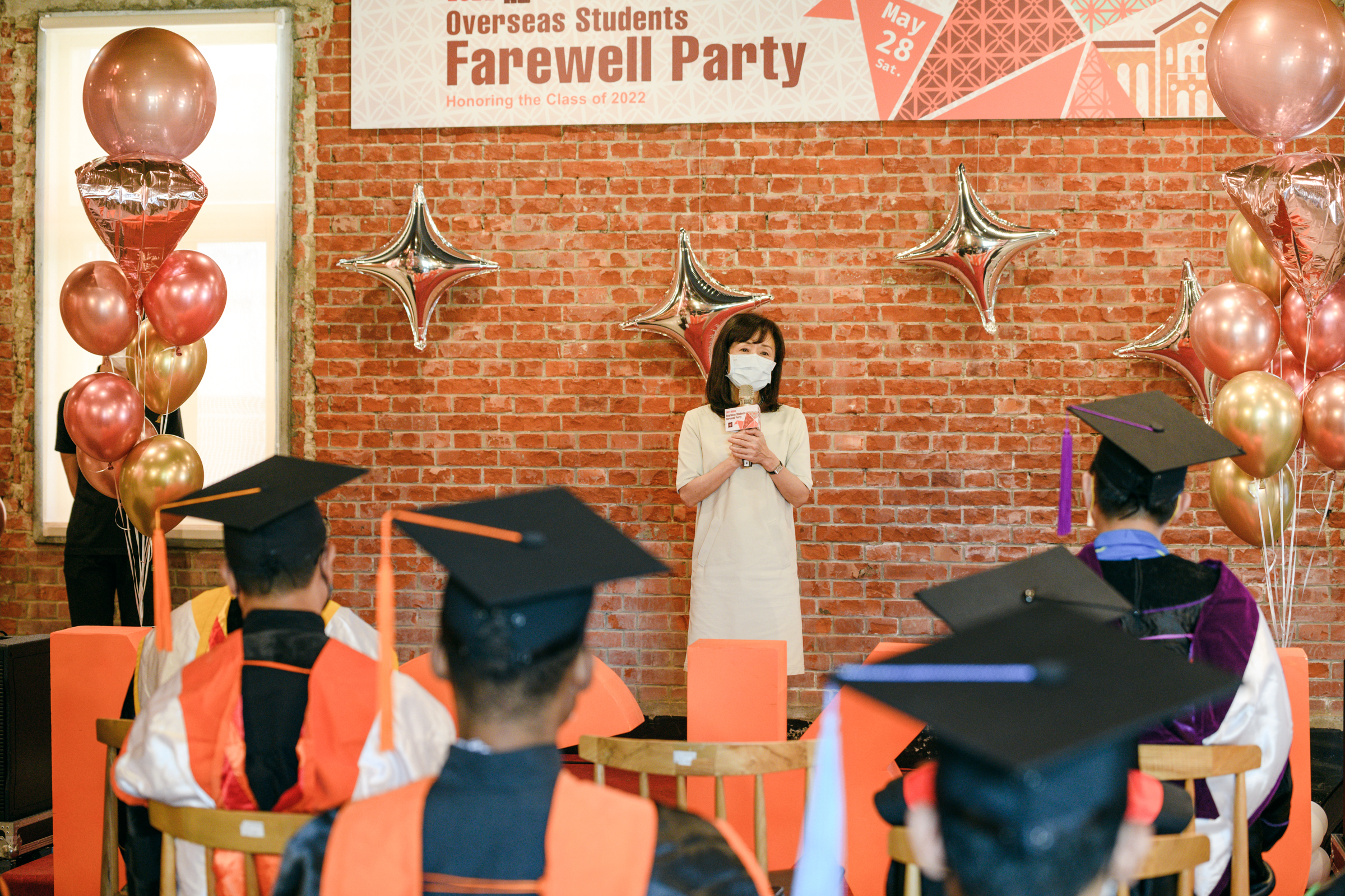 成大校長蘇慧貞現場致詞獻上滿滿祝福,認為境外生將多元文化帶入校園