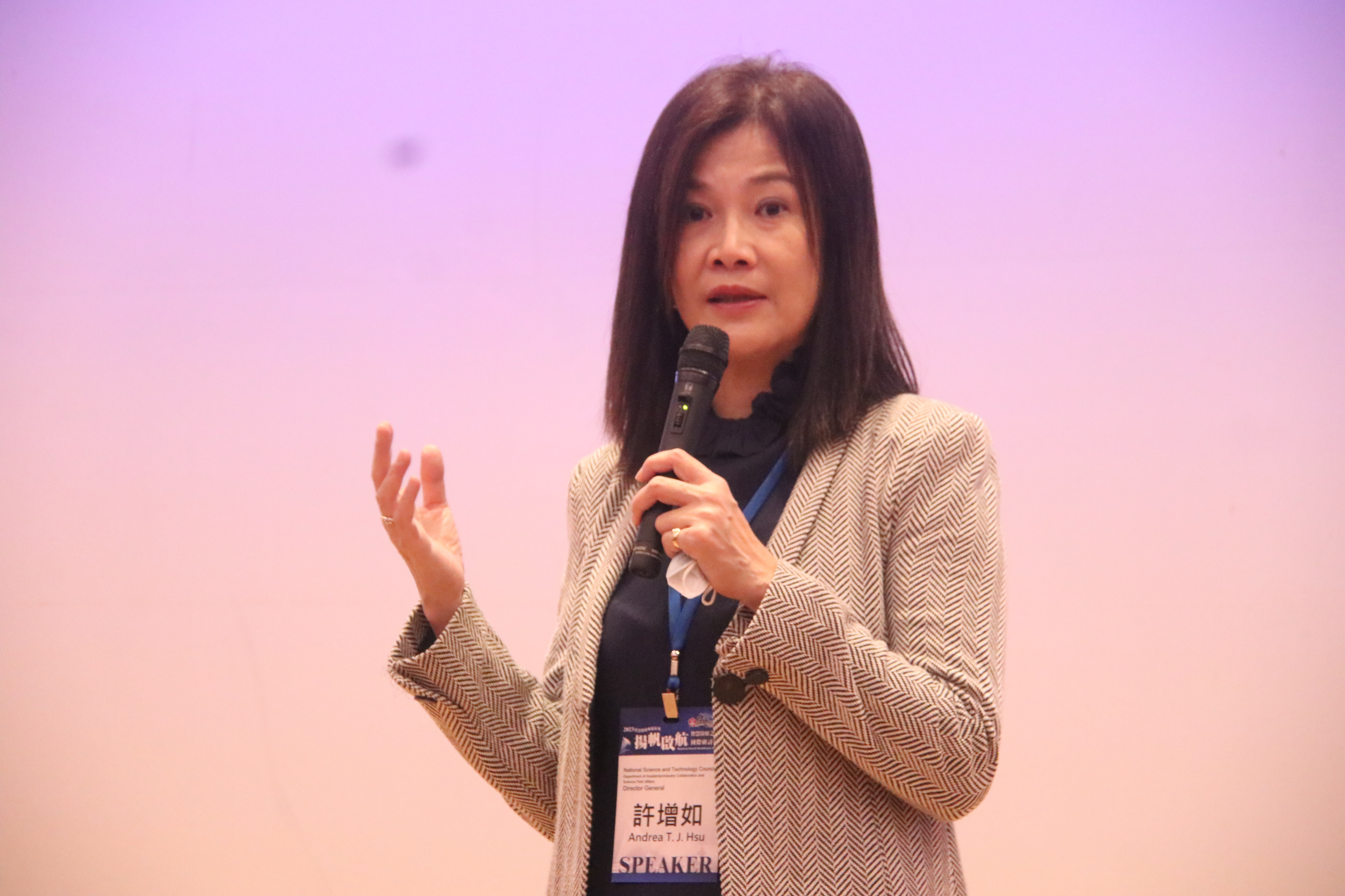 國科會產學及園區業務處許增如處長鼓勵企業與成大合作，共同找出創新解決方法