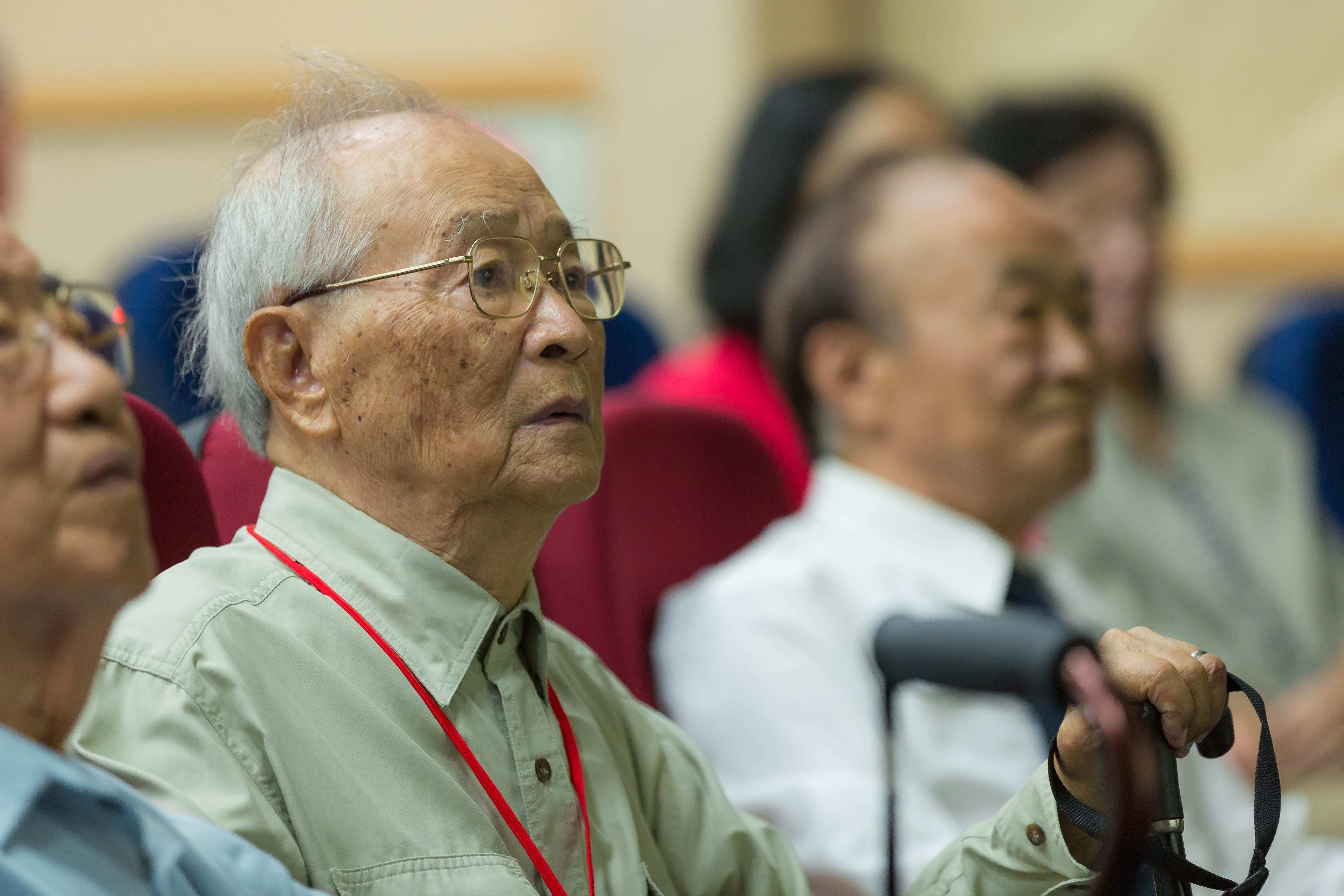 成大機械系王廷山名譽教授辭世,享耆壽95歲,圖為108年7月6日王廷山教授參加成大機械系馬承九教授追思活動時