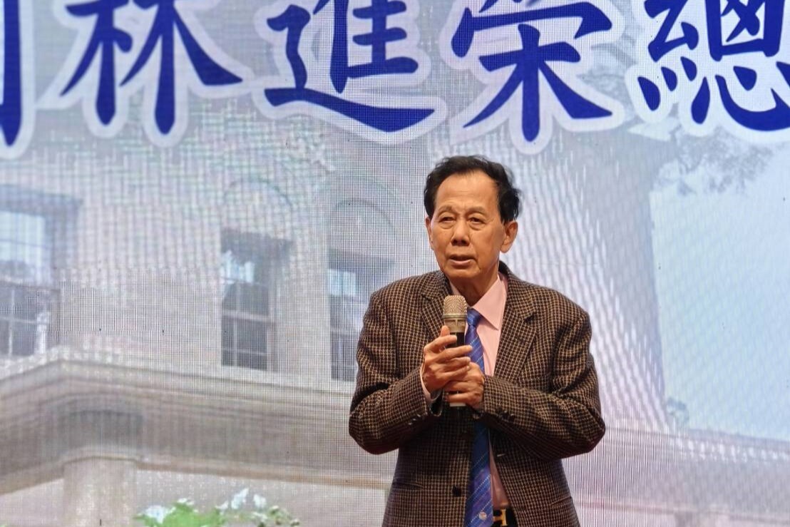 成大台南校友會顧問志光集團林進榮總裁致詞表示,自己雖然並非成大校友,但獲得成大榮譽校友,因此持續每年捐款給成大校務基金數百萬,