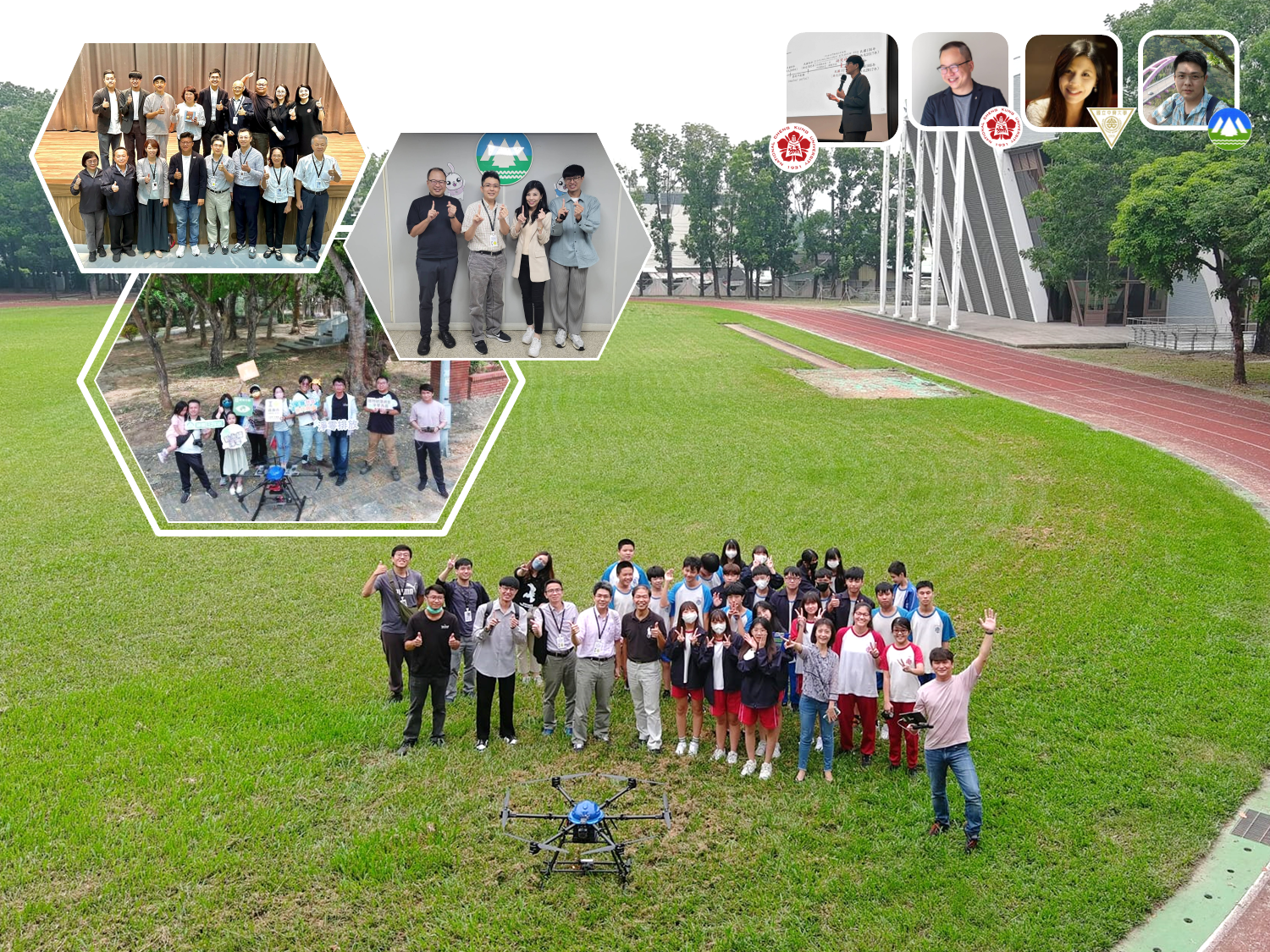測量系吳治達及建築系徐宇亮團隊築基於成功大學校園碳匯調查經驗,嘗試將多項當代最先進的空間資訊技術與 AI 演算法,應用於嘉義市都市碳匯量估算