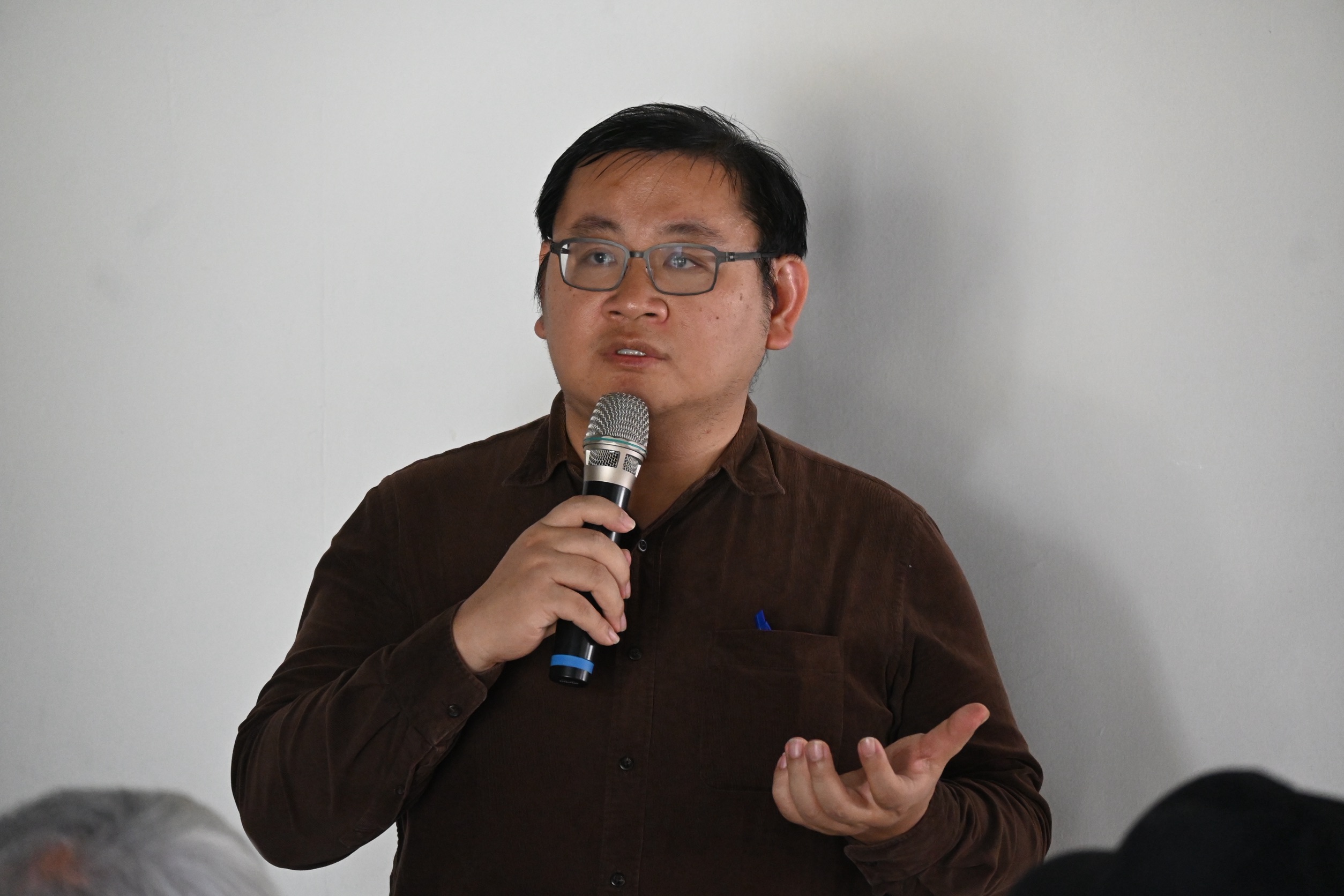 國立成功大學藝術中心副藝術長楊佳翰致詞時表示,未來希望能有機會用成大這個平台,讓更多人認識藝術,也讓成大與校外組織有更多互動。