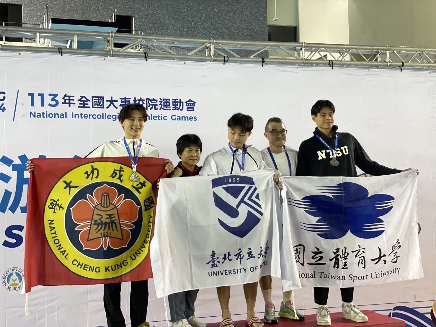 今年首次參加全大運獲公開男子組100公尺自由式及蝶式銀牌的王昱翔