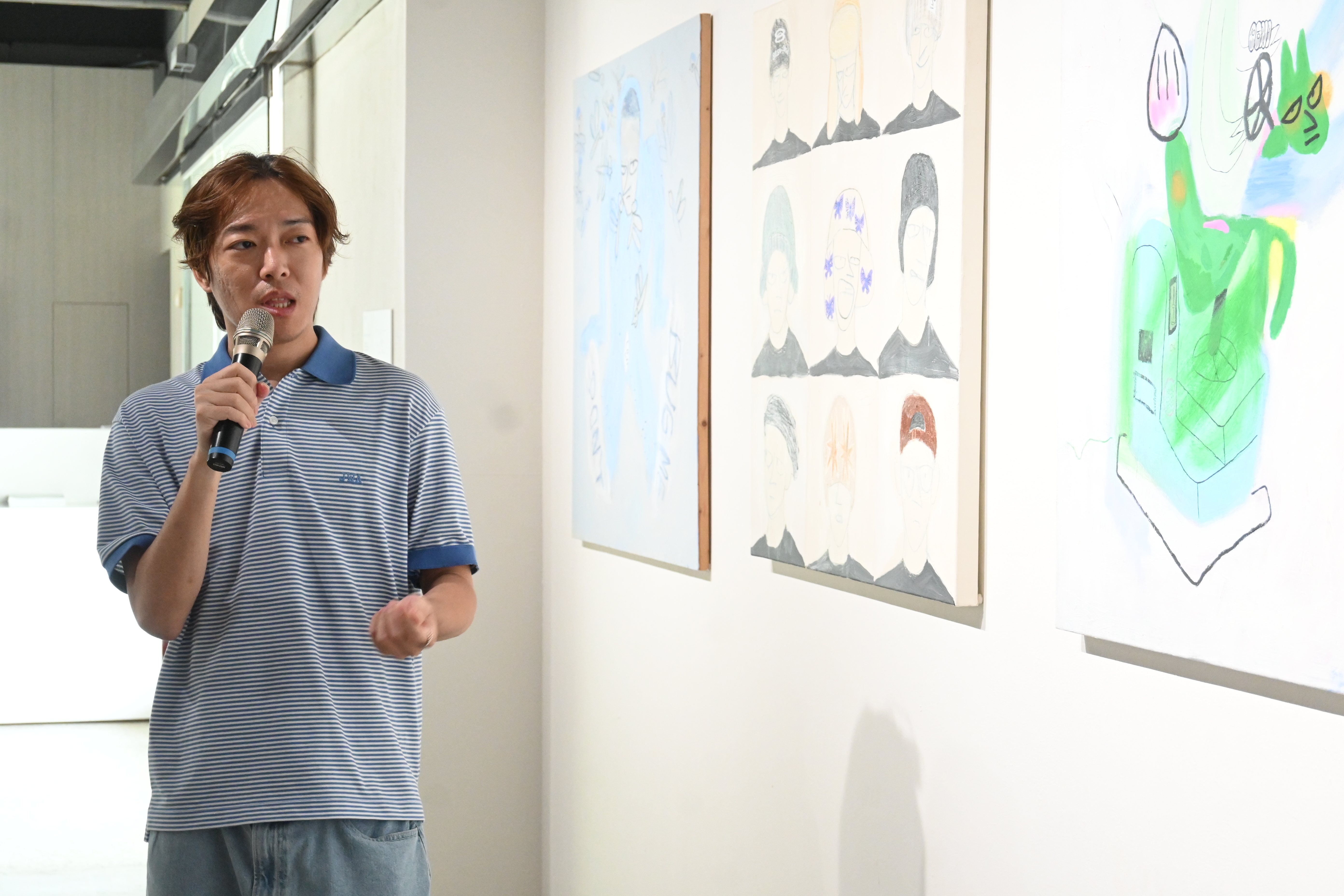 來自高雄的藝術家桑拿大可認為「靈感來自於生活，帶點慵懶」，於是將緩慢、自由的性格反射在創作上