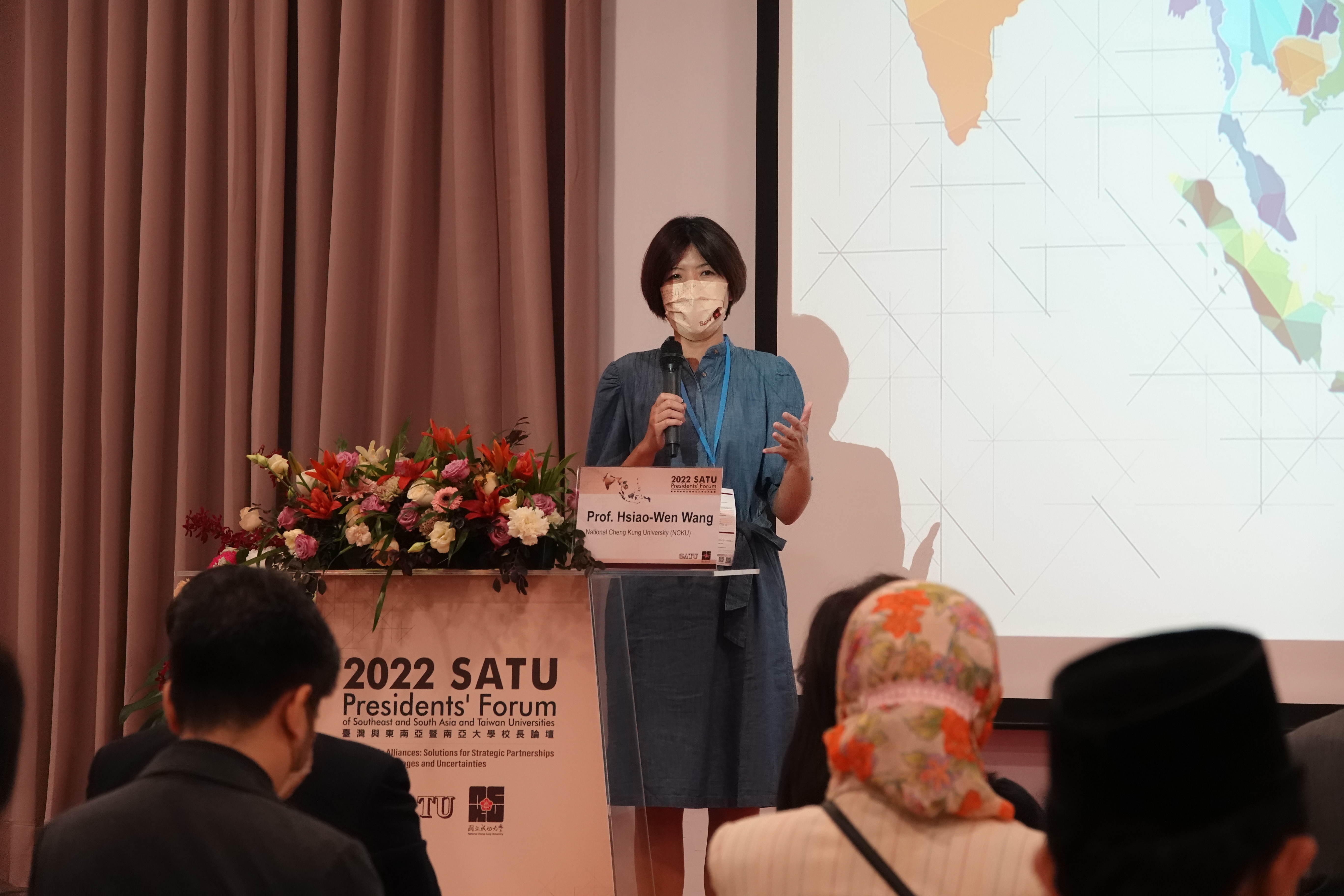 SATU 執行秘書、成大國際長王筱雯宣布今年起 SATU 將新增 3 所會員校