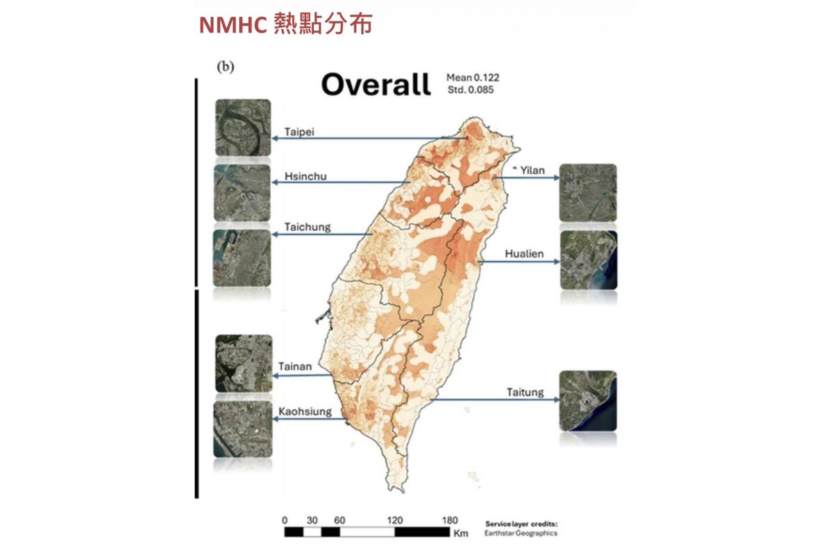 成大測量系吳治達團隊再傳佳績　運用人工智慧建構全台非甲烷碳氫化合物即時分布圖　成果登上國際頂尖期刊
