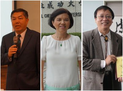 左起王鴻博教授、張明熙教授、林憲德教授