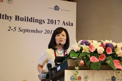 NCKU President delivers a keynote speech about indoor air quality on Healthy Buildings 2017