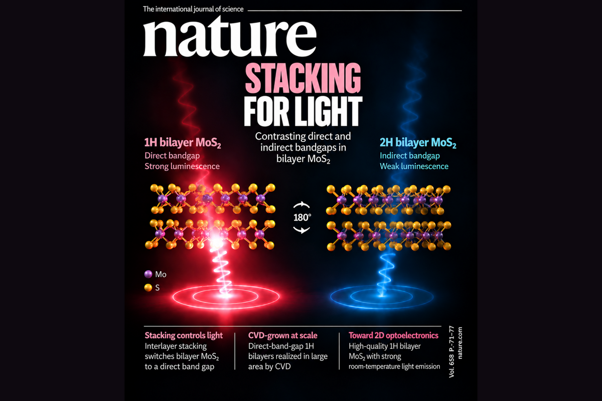 NCKU Interdisciplinary Research Published in Nature: Atomic Stacking Restores Light Emission in Bilayer 2D Semiconductors