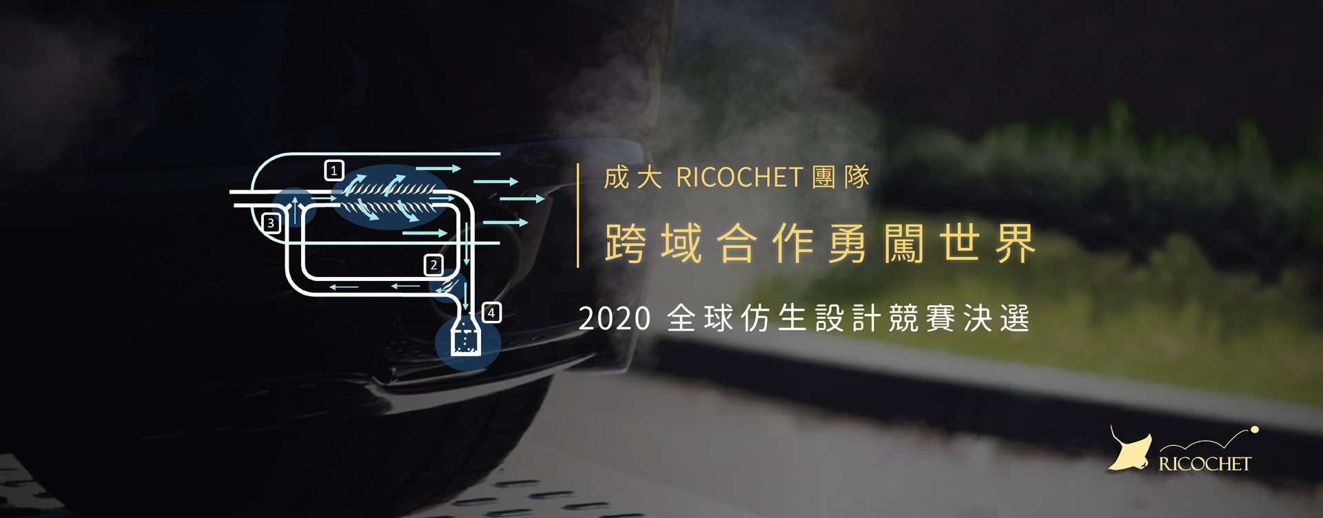 跨域創新共創永續未來  成大6系聯隊RICOCHET登上全球仿生設計舞台